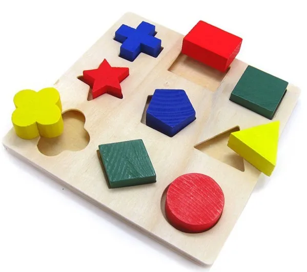 Free Shipping!Baby Toy Pattern Blocks Montessori Building Blocks Child Educational Wooden Toys gift baby-building-blocks-wooden