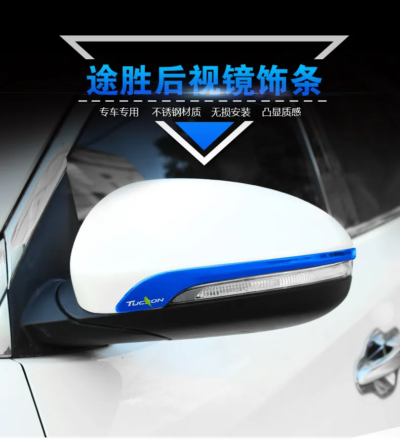 For 2015 2016 Hyundai Tucson 2017 Rear View Mirror Cover Trim Door Side