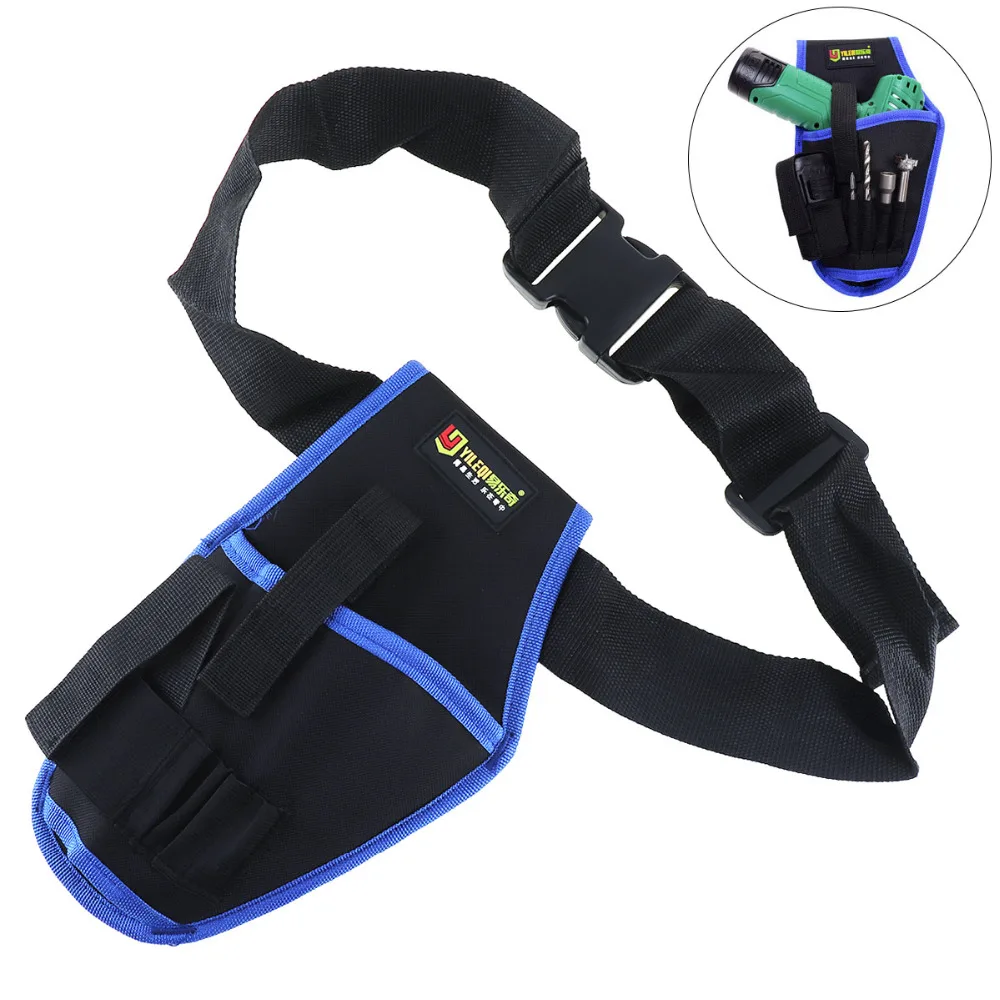 

Multifunctional Electrical Drill Pockets Tools Bag with Belt and Tool Storage for Home Decoration / Site Operations