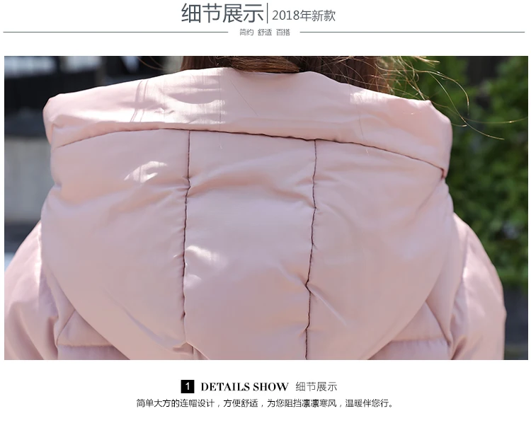 Spring Autumn Winter New 2018 hooded coat Plus Size Women Parks Long Sleeves Women Winter Coat slim Female Outwear Winter Jacket (23)