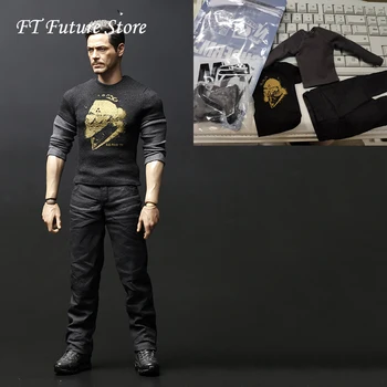 

Collectible In Stock 1/6 Scale Tony Casual Clothes Avengers Movie Iron Man's Suit Set Model for 12'' Action Figure Body