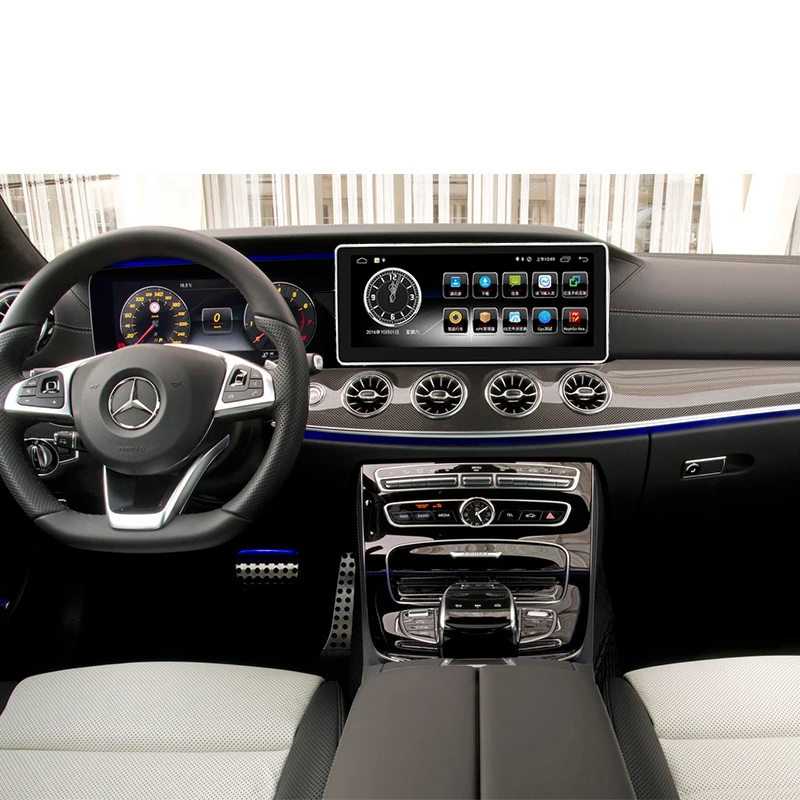 Автомобиль gps навигатор Android 7 1 10 25 &quot4 г + 64 автомобиля мониторы навигации для Benz E