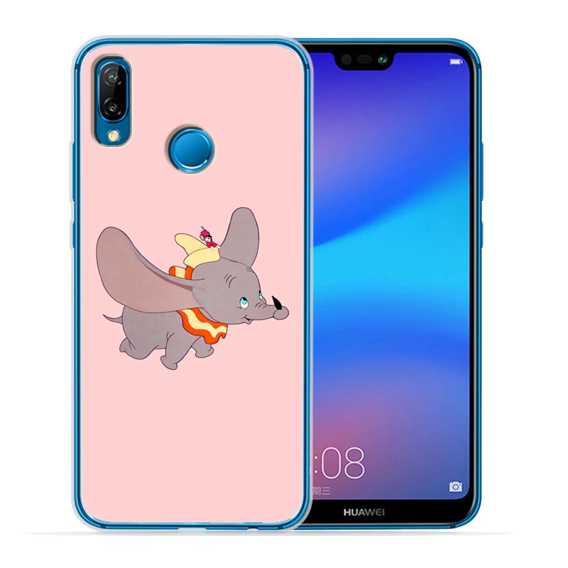 Мягкий прозрачный чехол Dumbo для huawei P30 Lite для huawei P30 Pro P20 Lite P8Lite P9Lite P Smart Capa силиконовый Etui - Цвет: 12