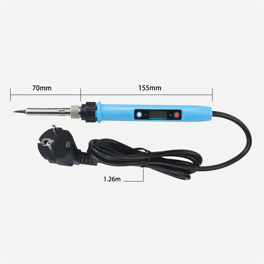 PJLSW EU/US Plug 80W Adjustable Temperature Electric Soldering Iron Set Welding Solder Station Heat Pencil Repair Tool Kit