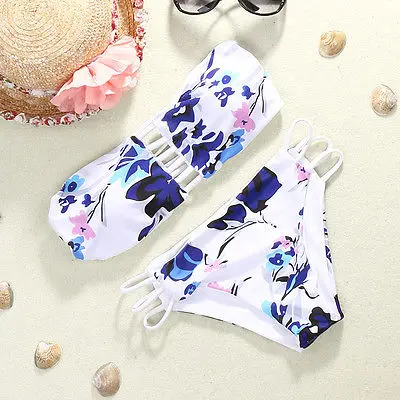 

Women Sexy Bikini Set Bandage Push Up Padded Swimwear Swimsuit Bathing Beachwear