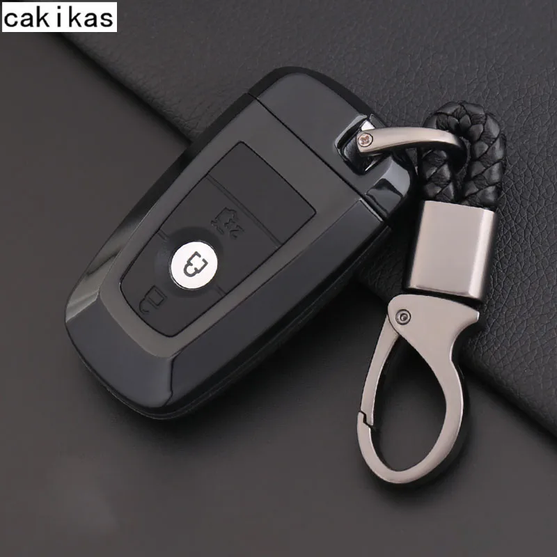 ABS автомобильный Стайлинг чехол для ключей Fob Ford Focus 2 3 ST Mondeo Kuga Fiesta Ecosport Ranger Escape