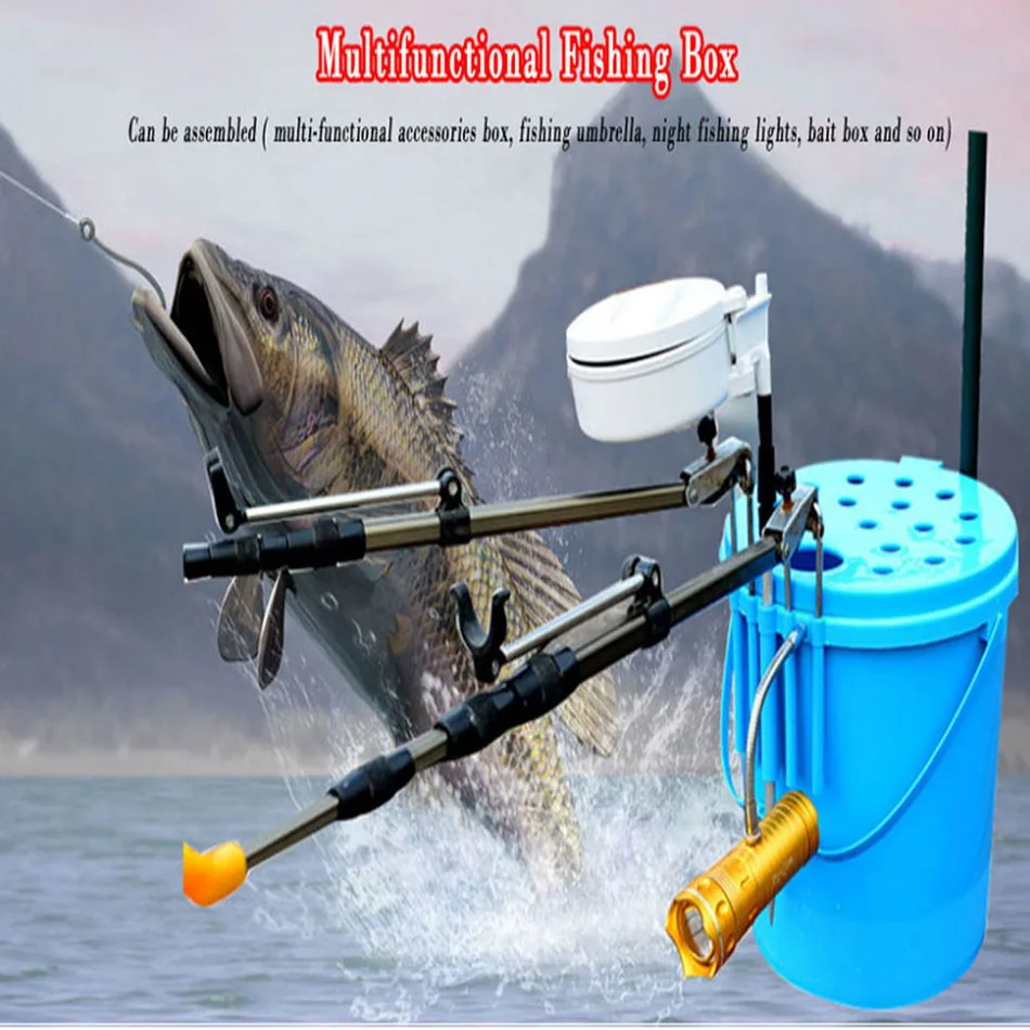 

2018 EVA Thick 3 Colors 37x33.5cm Outdoor solid Waterproof Multifunction Fishing Bucket Care Tank Water Tackle Boxes