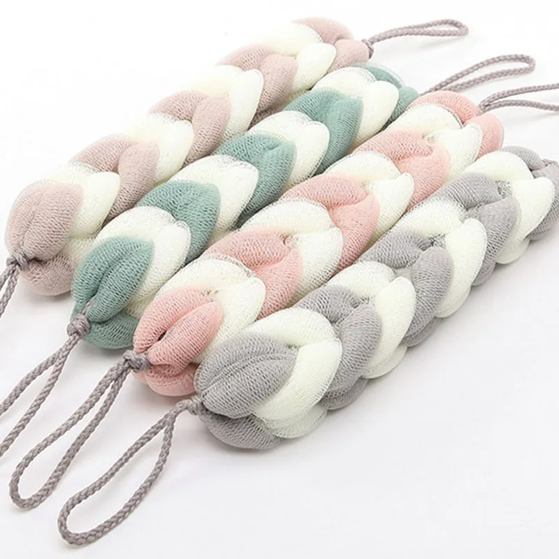 

Bath Sponge Flower Elongated Loofah Tubs Bath Ball Bathroom Body Cleaning Cool Belt Towel Scrubber Mesh Shower Flower Bath Ball