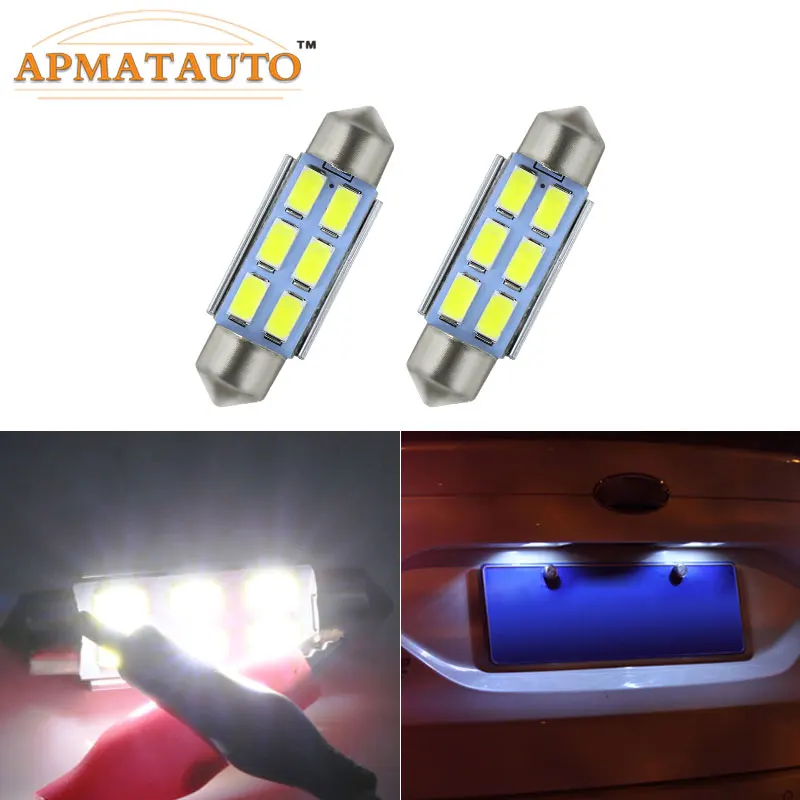 2x39 мм 6000K белый светодиодный в LED 239 C5W лампа светильник Ной знак свет для Ford Mondeo MK1