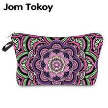 Jom Tokoy водостойкая сумка для макияжа с принтом Мандала косметичка Органайзер Сумка женская многофункциональная косметичка hzb968