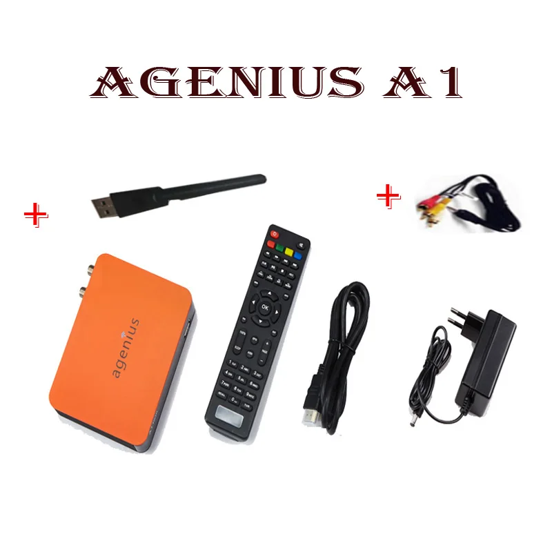 

DVB-S2 receiver Agenius A1 twin tuner+usb wifi IKS SKS CS VOD H.265 HEVC YOUTUBE for South America Brazil