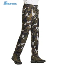 Goexplore зимние штаны Для мужчин на открытом воздухе пеший Туризм Восхождение Рыбалка Путешествия Спортивные штаны из водонепроницаемого материала с защитой от ветра флис Soft shell