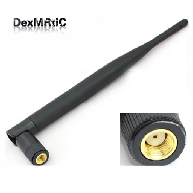

1piece Wifi Antenna 2.4Ghz Antenna 6dbi gain RP-SMA connector Omni-Directional Wireless antenna rubber duck USB Antenna Network