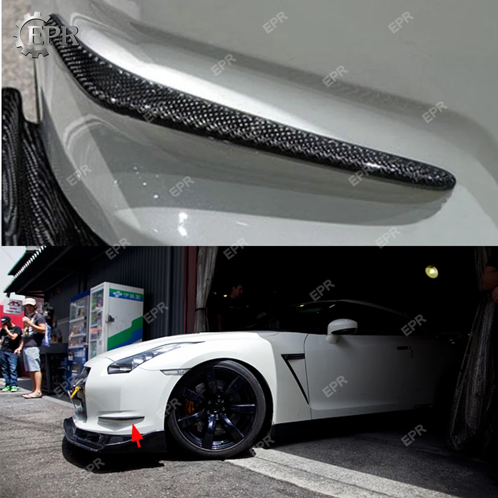 Автомобильный Стайлинг для Nissan R35 GTR углеродное волокно как стиль передний бампер