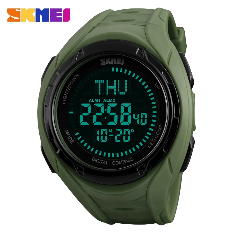 

SKMEI Top Brand Outdoor Compass Sports Watches Men LED Digital Military Wristwatches Male Relogio Masculino 2017 Watch Clock