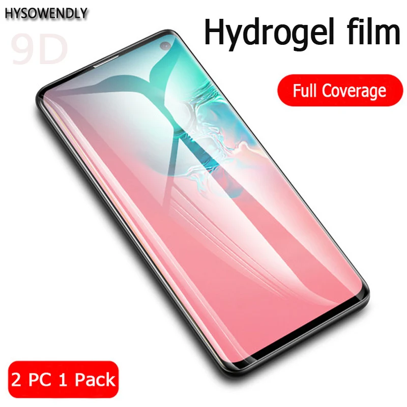 

HYSOWENDLY 9D Full Cover Screen protector For Samsung galaxy S10 S8 S9 Plus lite Soft Hydrogel film For Samsung S10 (Not Glass)