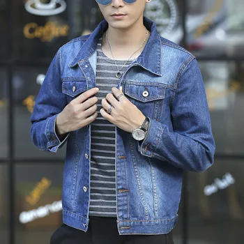 

COBO new 2020 men denim jacket The fall of cultivate one's morality Handsome fashion denim jacket