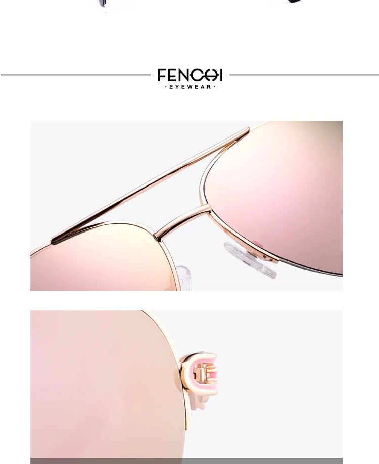 FENCHI женские солнцезащитные очки дизайнерские трендовые брендовые винтажные розовые Зеркальные Солнцезащитные очки женские кошачий глаз óculos de sol feminino