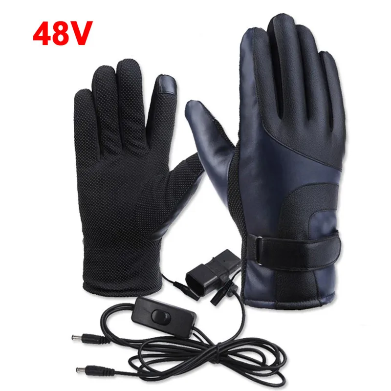 Дропшиппинг водонепроницаемые Мотоциклетные Перчатки Умные перчатки с подогревом унисекс электрические теплые уличные спортивные перчатки для мотокросса - Color: 9