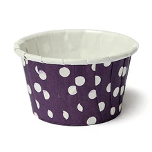 20 шт. Бумага чашки для Кекс Muffin украшения торта точка-фиолетовый