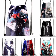 Custom Tokyo Ghoul Drawstring Backpack Bag Cute Daypack Kids Satchel (Black Back) 31x40cm#180531-03-62