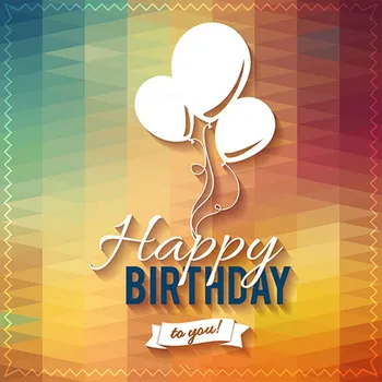 

Balloon Happy Birthday Colour photography studio background Vinyl cloth High quality Computer printed party backdrop