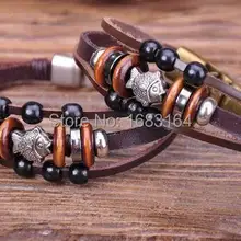 G70 2 шт. Серфер пеньковая кожа деревянные бусины браслет наручная повязка наручник милые рыбы мужские