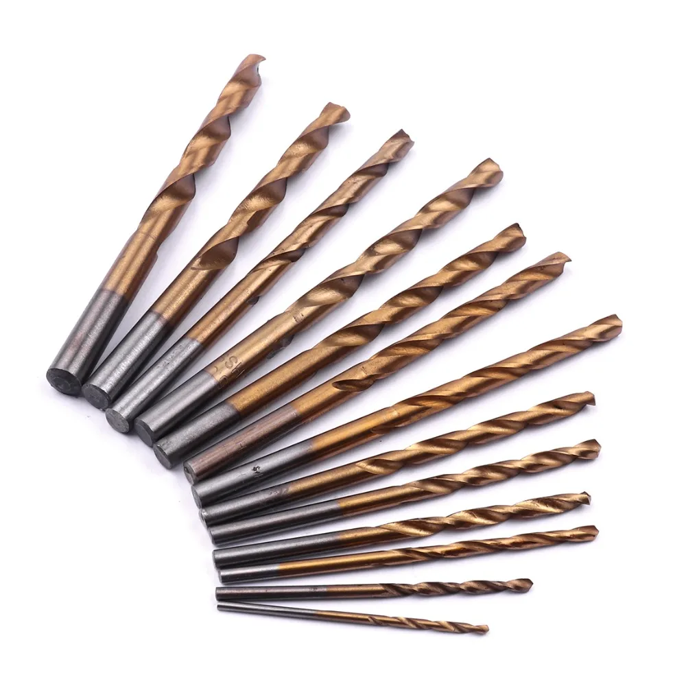 metric system Durable 13 pc Titanium Quick Change Twist Drill Bits Set metric system Durable 13 pc Titanium Quick Change Twist Drill Bits Set