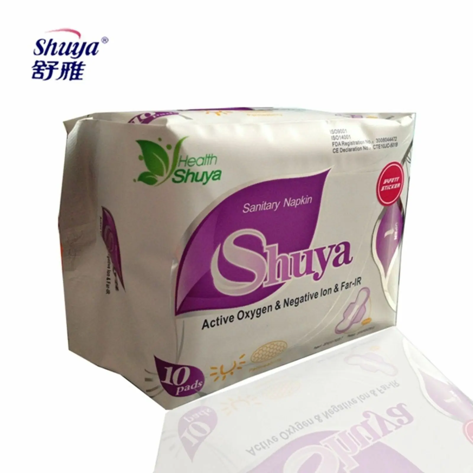 

1 Bag Shuya Active oxygen Anion Sanitary Napkins Day Use Gentle Breathable