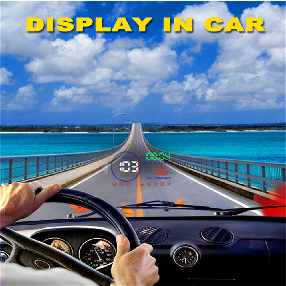 

2019 New M9 HUD Display Car 5.5 Inch Windscreen Projector OBD2 Car Driving Data Display Speed