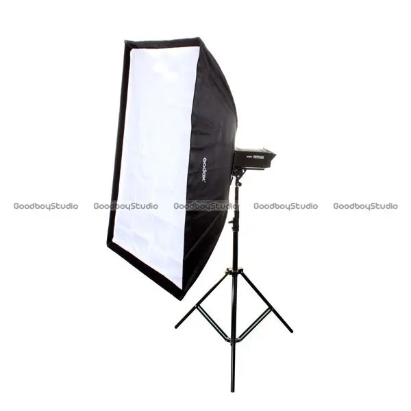 Студийный софтбокс Godox 3" x 47"/80x120 см с сотовой сеткой Bowens крепление для стробоскопической вспышки