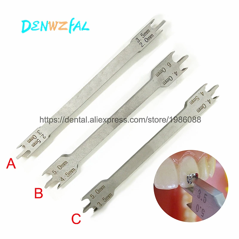 

1PC Dental Locator Bracket Placement Gauge Dental Orthodontic Instruments Tool