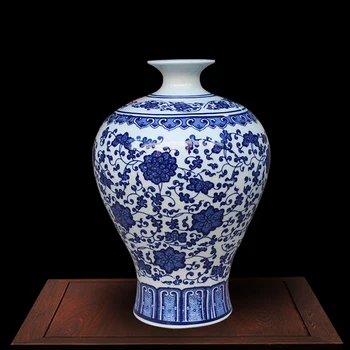 

Prunus vase shape antique blue vases