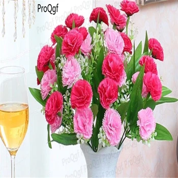 

Prodgf 3Pcs A Set pink red carnation fake