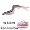 Proleurre 1Pcs 13cm 12.7g Soft Fishing Lure Aluminum Inside Curved Available Artificial Fishing Soft Bait Fake Fish Lures YR-183 ► Photo 3/6