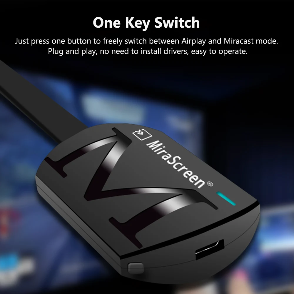Новый MiraScreen G4 TV Stick Беспроводной Wi Fi дисплей Dongle HD видео приемник Airplay Miracast Dlna для