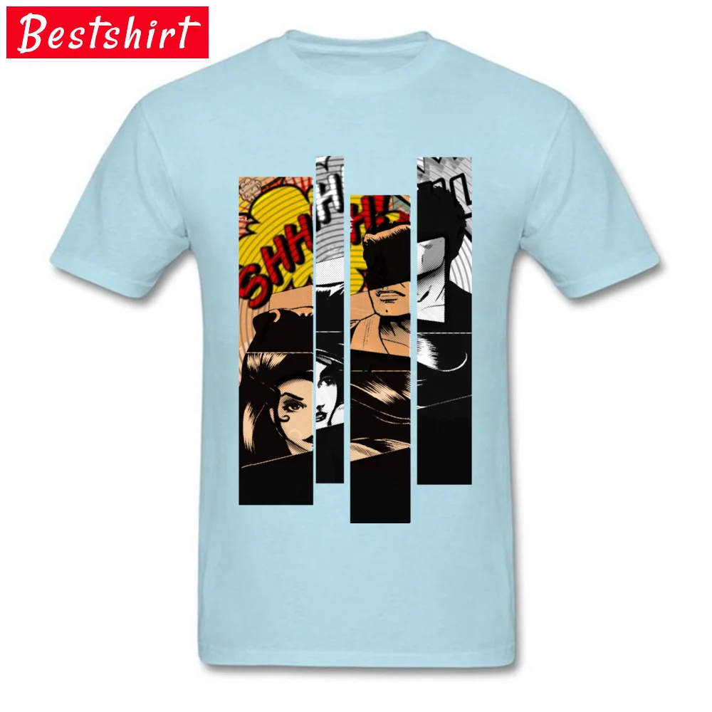 

Comic The Revival T-shirts Brand Haikyuu Werewolf Light Blue Werewolf T Shirts Light Blue Orange Anime Men's Tshirts Marvel