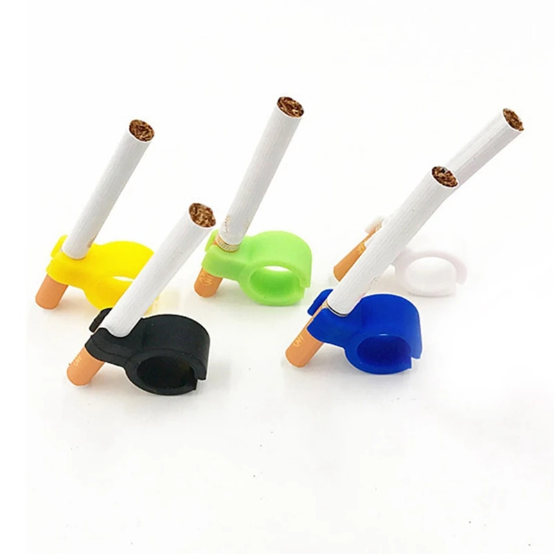 

1Pcs New Design Silicone Ring Finger Hand Rack Cigarette Holder For Regular smoking Accessories Drop shipping