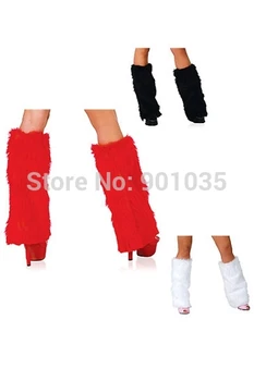 

FREE SHIPPING Rave FLUFFIES FUR Furry BOOT COVERS FLUFFY LEG WARMERS rave wear