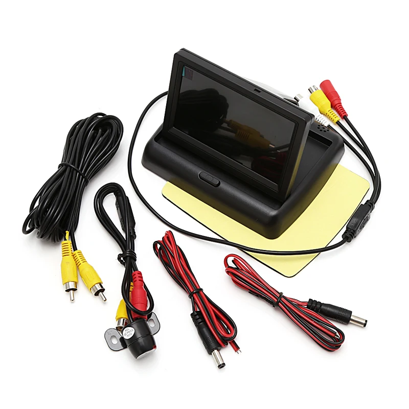 

4.3 Inch Folding Car LCD Monitor w/CCD Rearview Camera Night Vision Waterproof