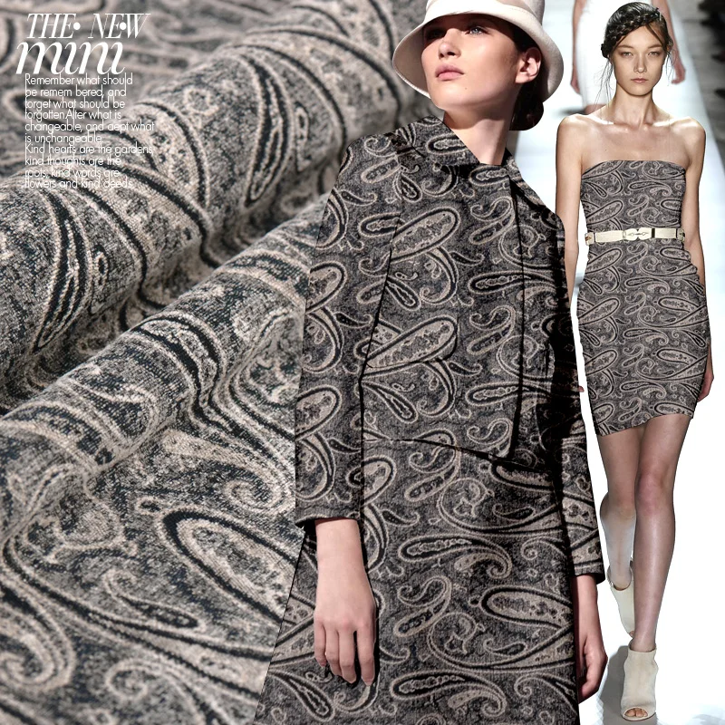 

Early spring jacquard fabric Jacquard mess heavy linen fabric Linen cotton viscose blended fabrics wholesale cotton cloth