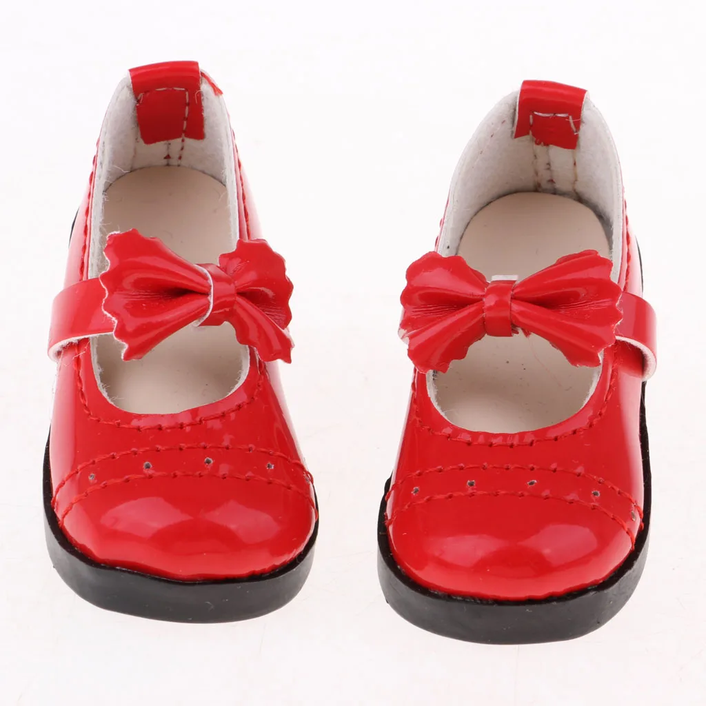 SD Shoes 1/3 BJD Shoes with Bowknot for Supper Dollfie DZ DOD MID Doll Red High Heels Party Outfit