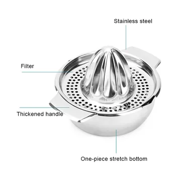 

Stainless Steel Citrus Lemon Orange Squeezer Juicer Hand Manual Press Kitchen Tool For Drop Ship