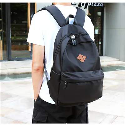 Холщовый мужской рюкзак с usb зарядкой, брендовые 16 дюймовые сумки для ноутбука, сумки для мужчин, водонепроницаемый рюкзак, школьный рюкзак, сумки - Цвет: Black