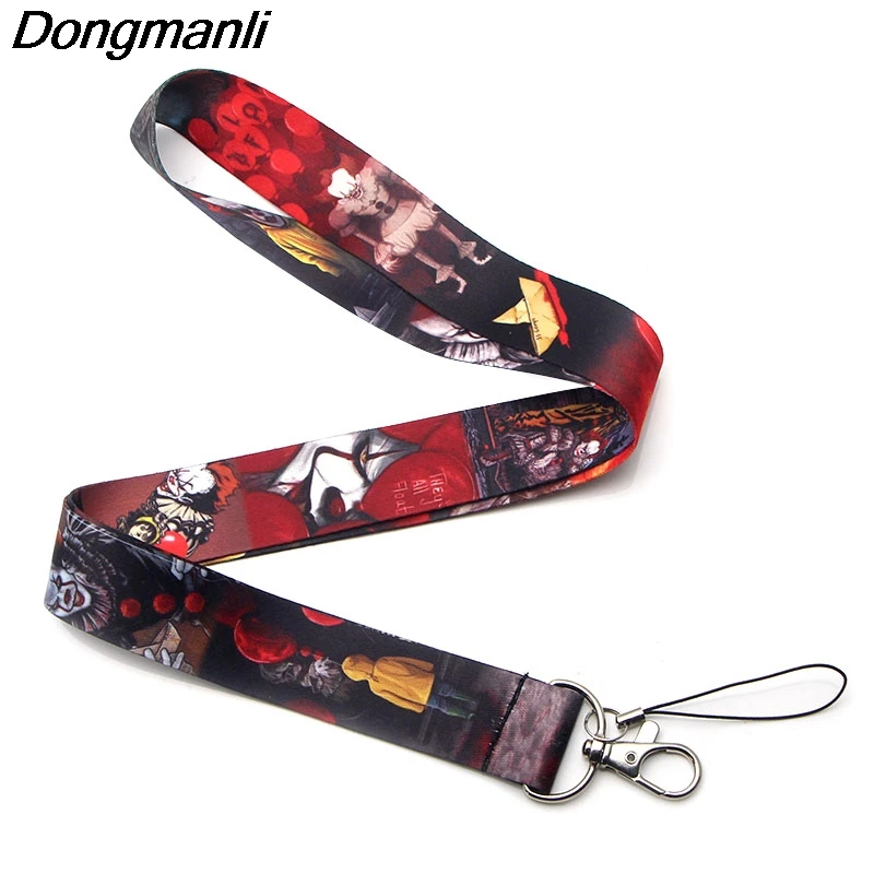 P2917 Dongmanli Stephen King's IT Lanyards для брелка для ключей ID Card Pass Gym, держатель для мобильного телефона USB, держатель для бейджа, висячий канат, Lanyard