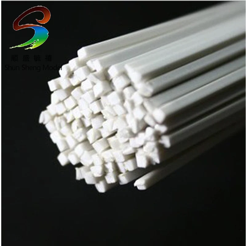 100pcs 4.0mm HALF Round ABS Plastic Bar ABS Plastic stick JBY 4.0 50cm