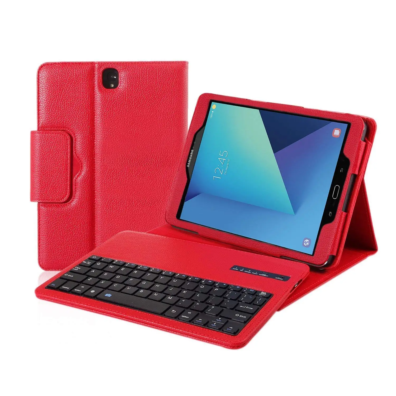 

Keyboard Case Fit PU Leather Case Cover Bluetooth Keyboard For Samsung Galaxy Tab S3 9.7 Inch SM-T820 T825