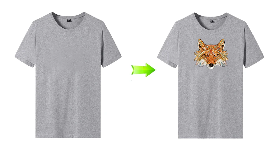 Fox Clothing Patches Heat Transfer Washable New Design Diy Accessory Badges Clothing Deco Iron-On Transfers  (4)