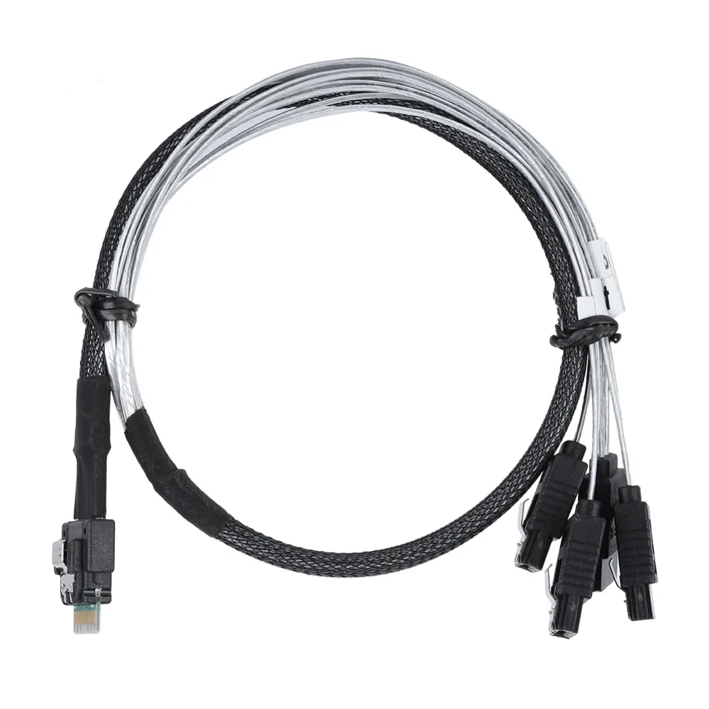 Cabledeconn Mini SAS38P SFF-8654 до 4 SATA данных быстрая синхронизация кабель передачи 0,5 м
