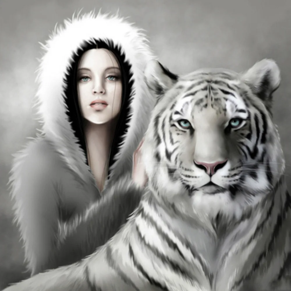 девушка белый тигр. девушка белый тигр. девушка и белый тигр. девушка белый тигр. аниме девушка тигр белый.